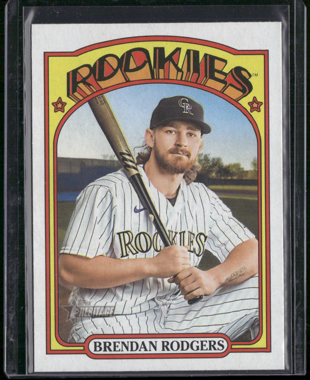 2021 Topps Heritage #593 Brendan Rodgers