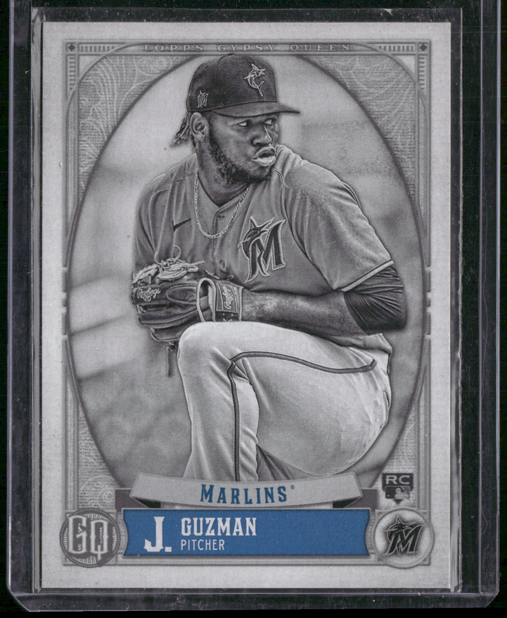 2021 Topps Gypsy Queen #219 Jorge Guzman Black & White #/50