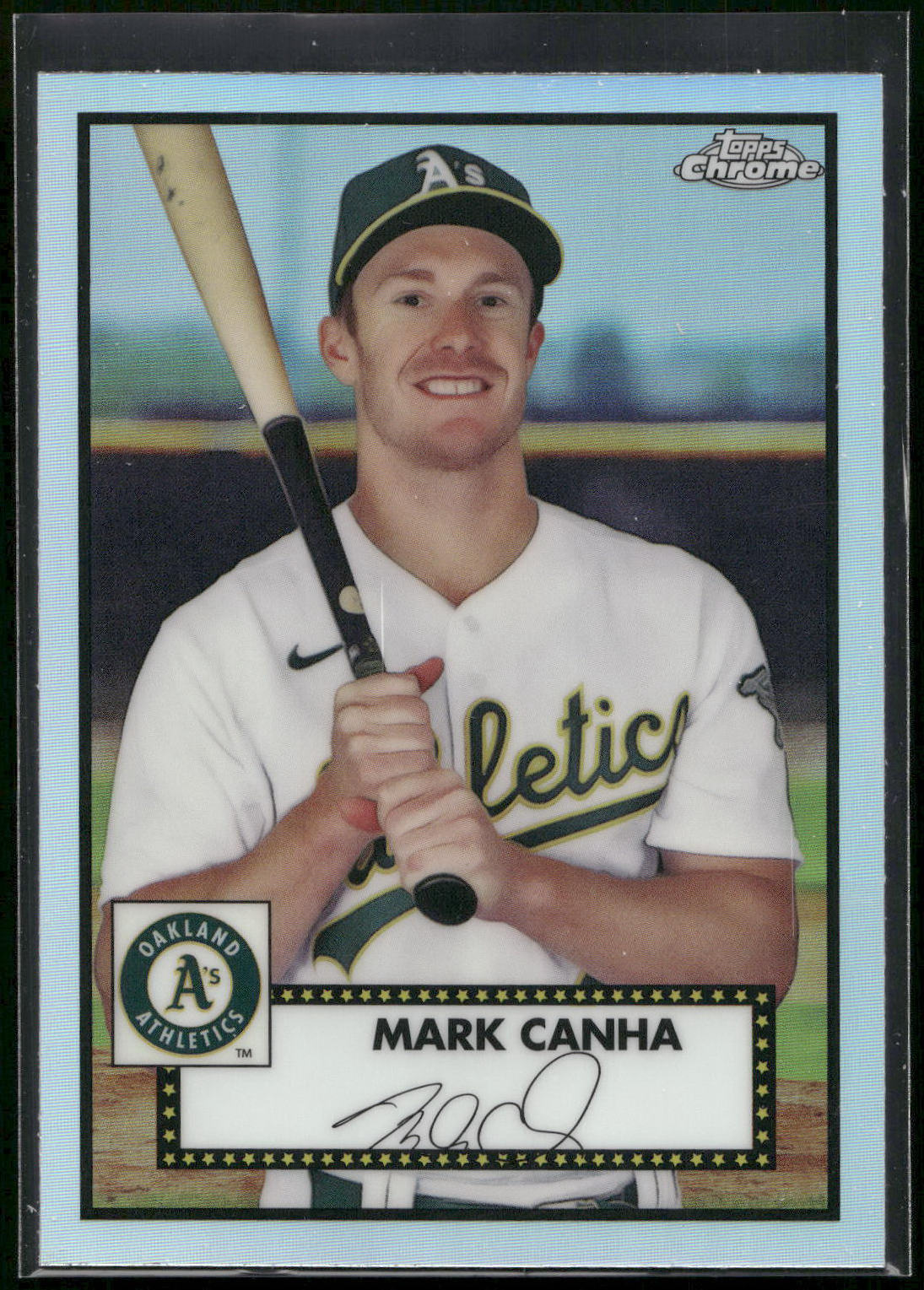 2021 Topps Chrome Platinum Anniversary #305 Mark Canha Refractor