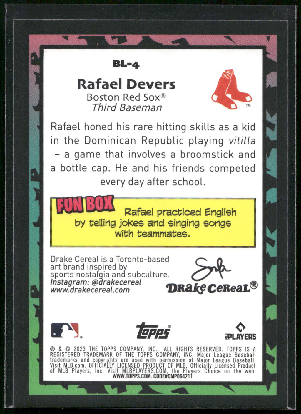 2023 Topps Big League #BL-4 Rafael Devers Big Leaguers