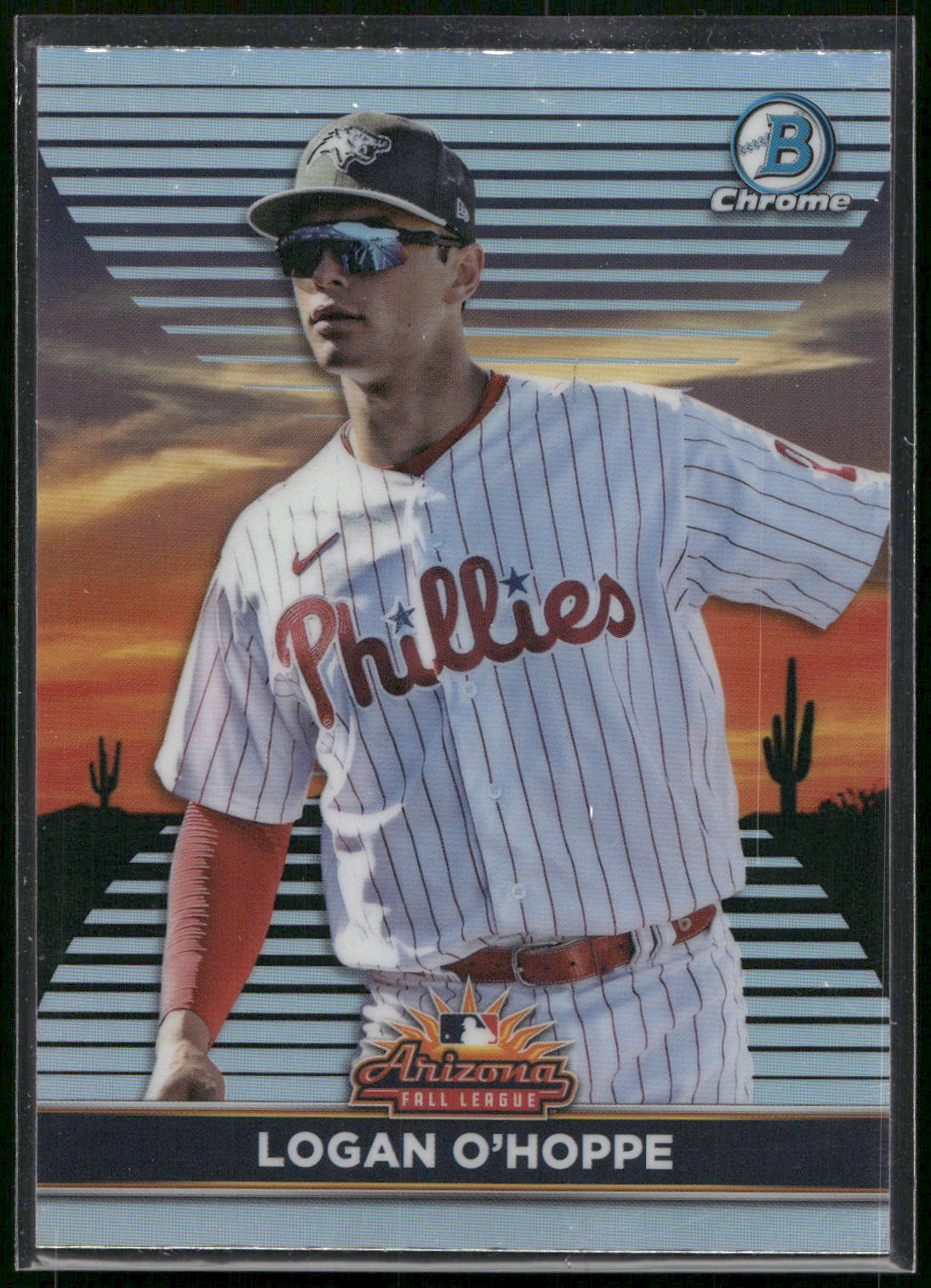 2022 Bowman Chrome #AFLS-25 Logan O'Hoppe 2021 AFL Fall Stars