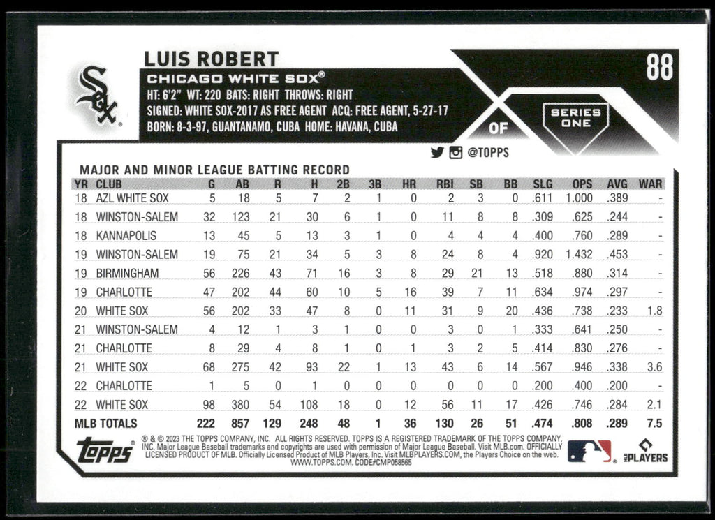2023 Topps #88 Luis Robert