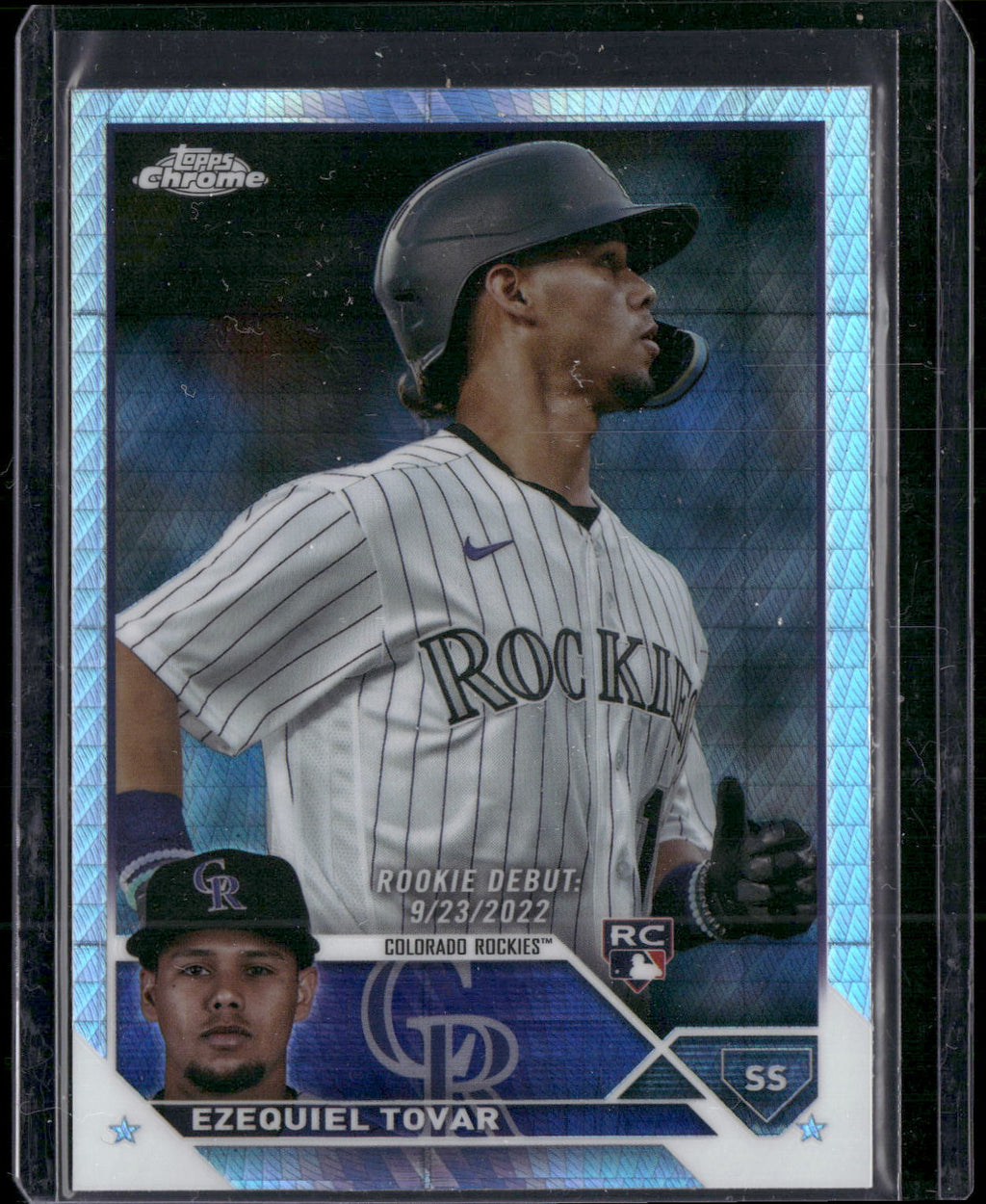 2023 Topps Update #US283 Ezequiel Tovar Rainbow Foil