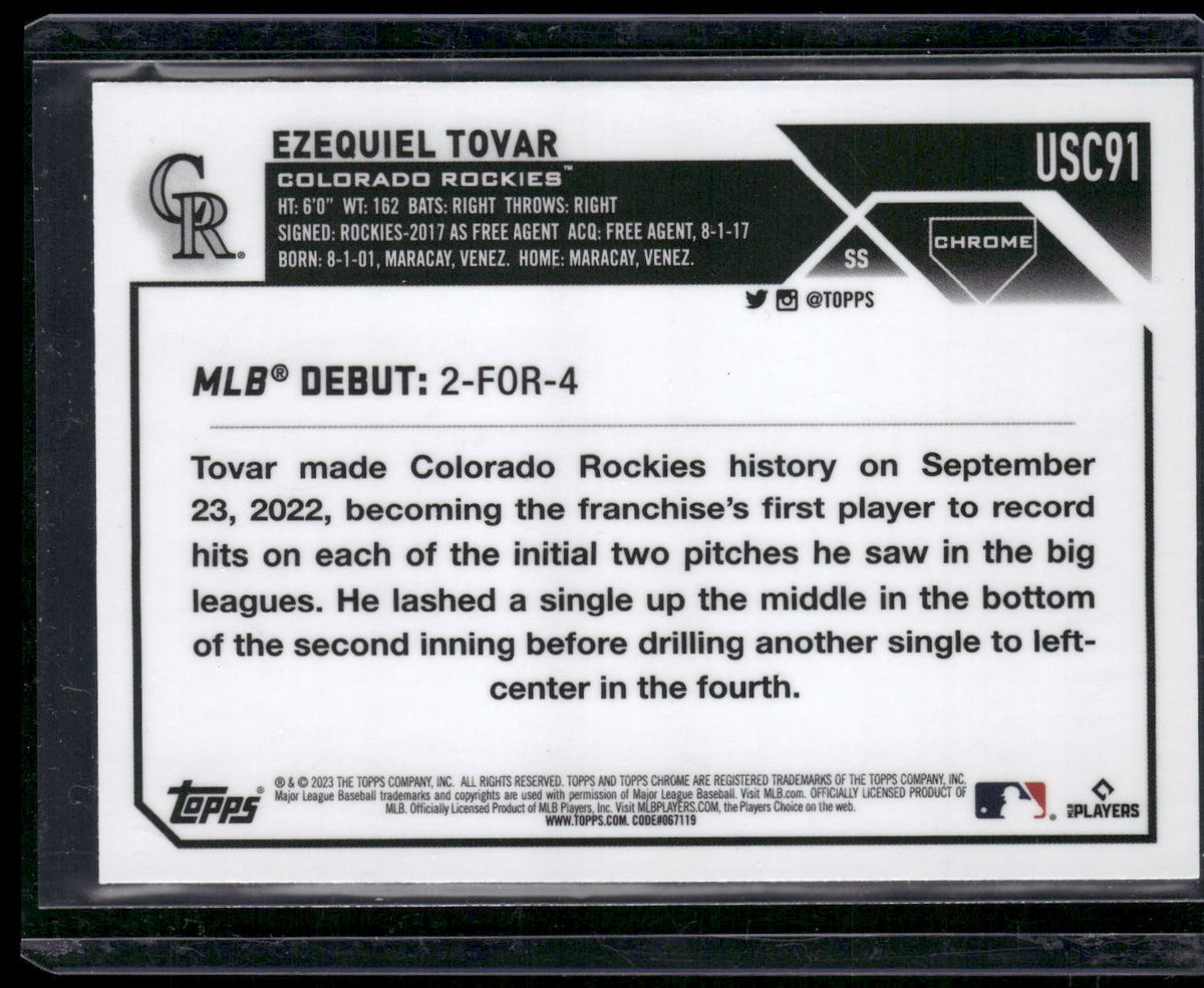 2023 Topps Update #US283 Ezequiel Tovar