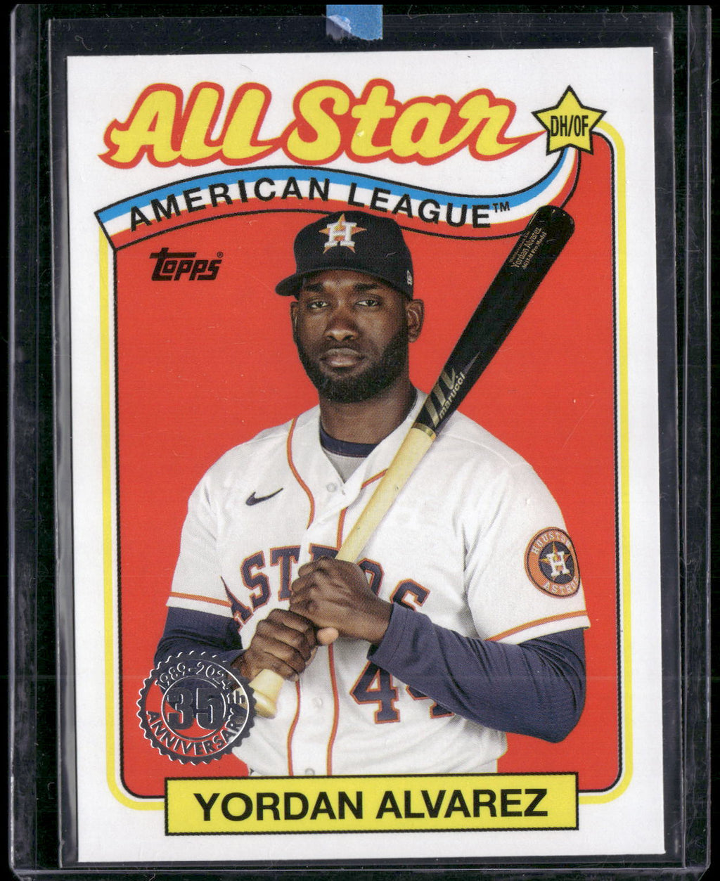 2024 Topps #89ASB-46 Yordan Alvarez 1989 Topps Baseball 35th Anniversary