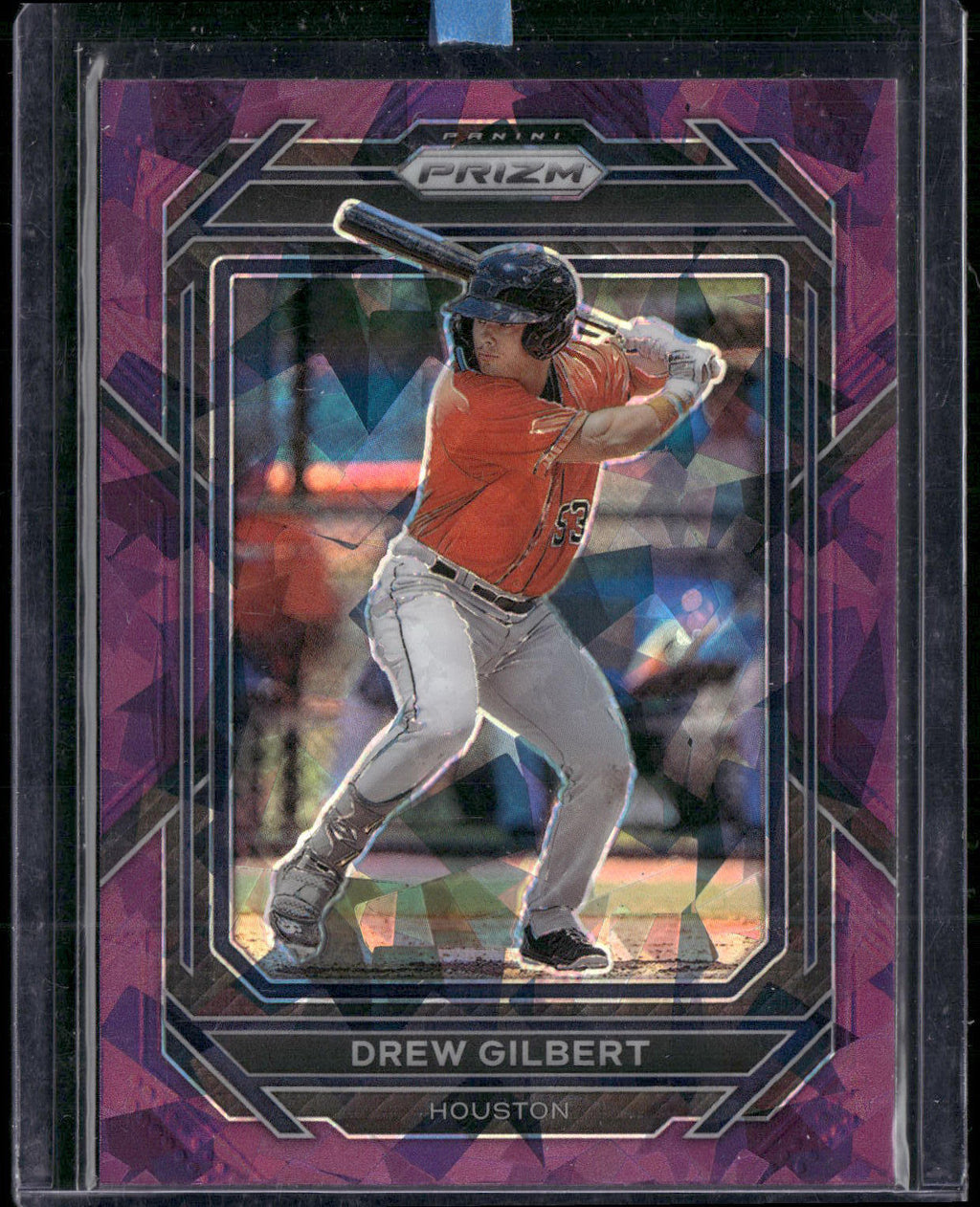 2023 Panini Prizm #65 Drew Gilbert Purple Ice Prizms