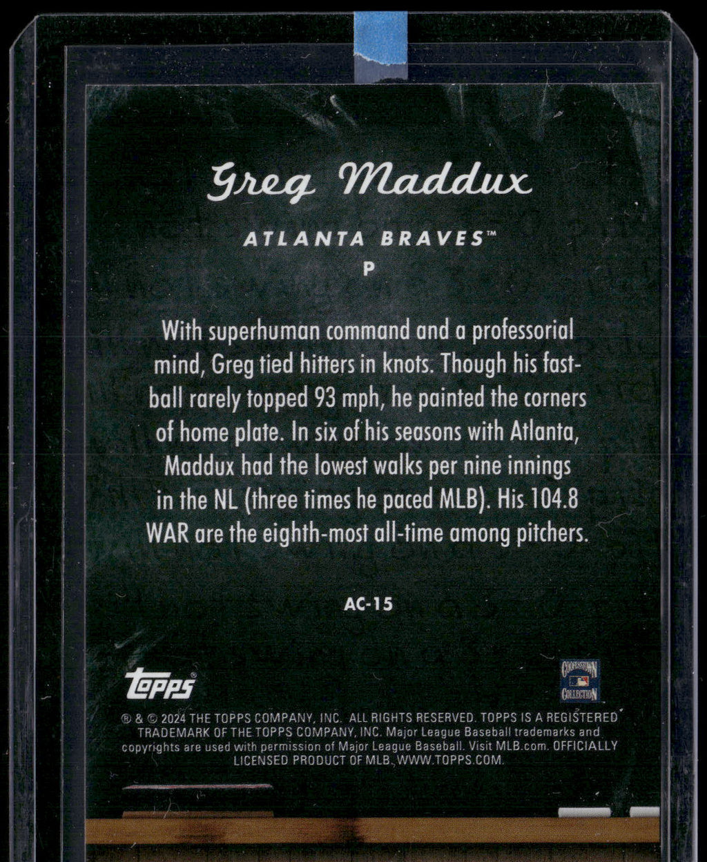2024 Topps Update #AC-15 Greg Maddux All Class