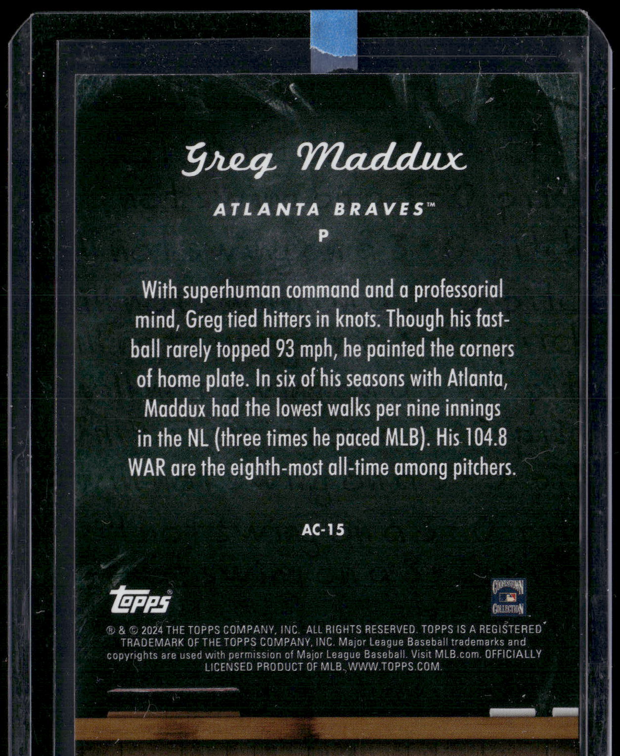 2024 Topps Update #AC-15 Greg Maddux All Class