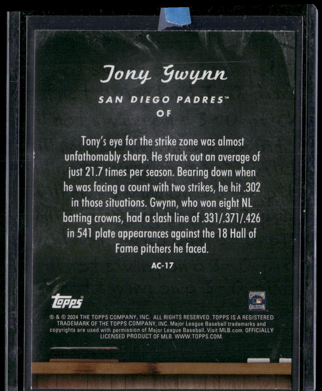2024 Topps Update #AC-17 Tony Gwynn All Class
