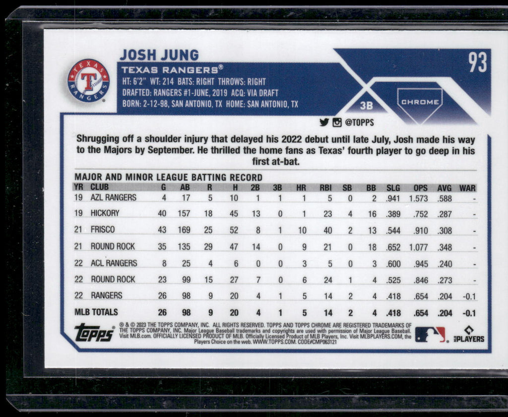 2023 Topps Chrome #93 Josh Jung