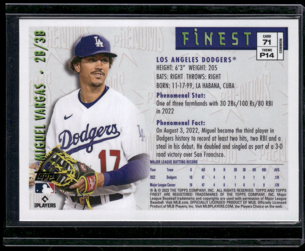 2023 Finest Flashbacks #71 Miguel Vargas