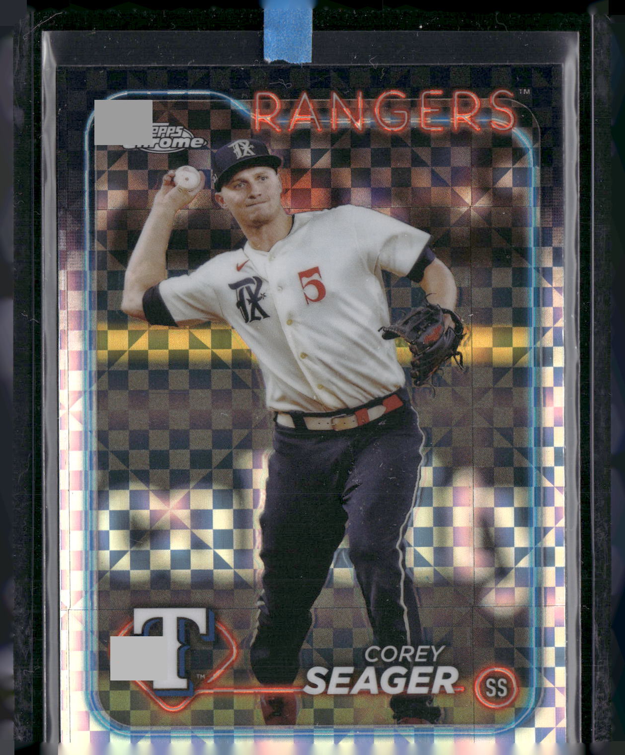 2024 Topps Chrome #100 Corey Seager X-Fractors