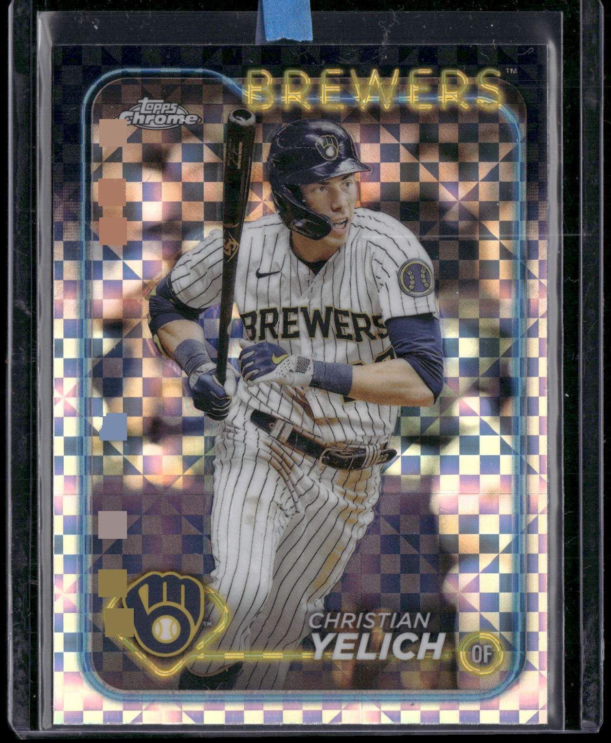 2024 Topps Chrome #253 Christian Yelich X-Fractors