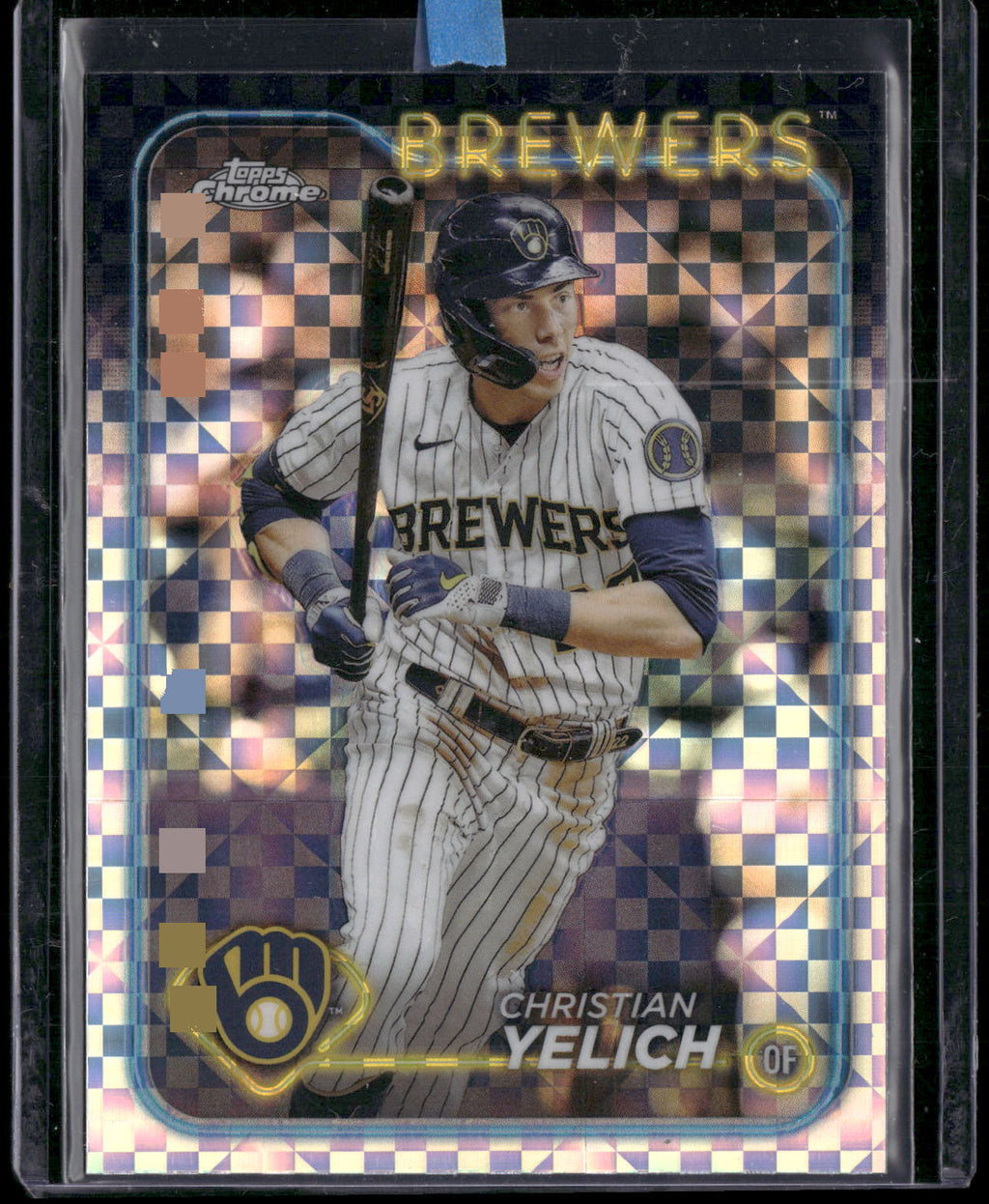 2024 Topps Chrome #253 Christian Yelich X-Fractors