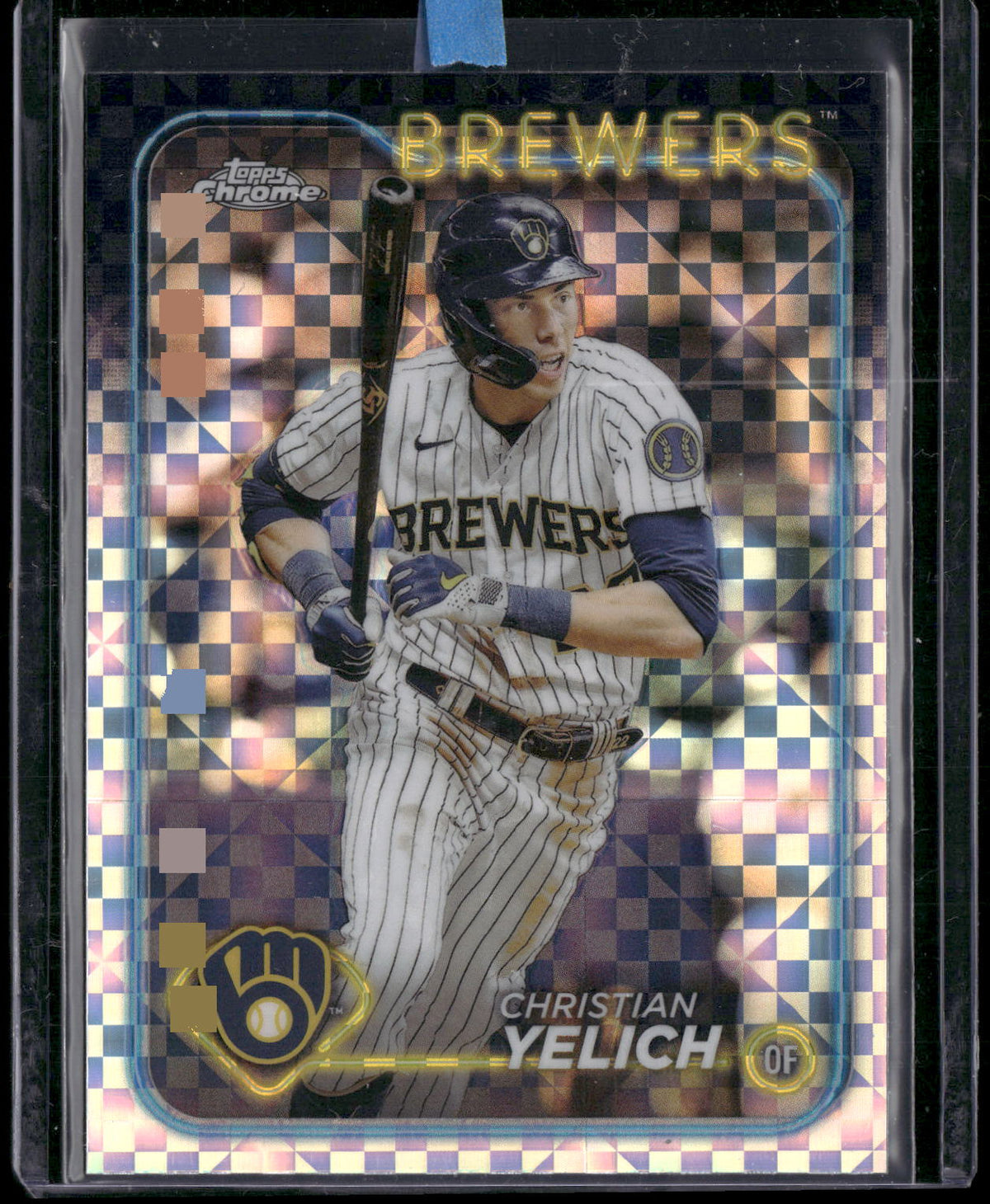2024 Topps Chrome #253 Christian Yelich X-Fractors