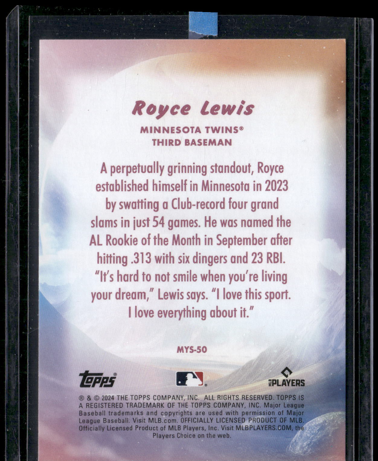 2024 Topps Update #MYS-50 Royce Lewis Mystical