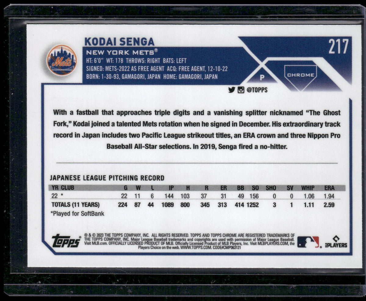 2023 Topps Chrome #217 Kodai Senga