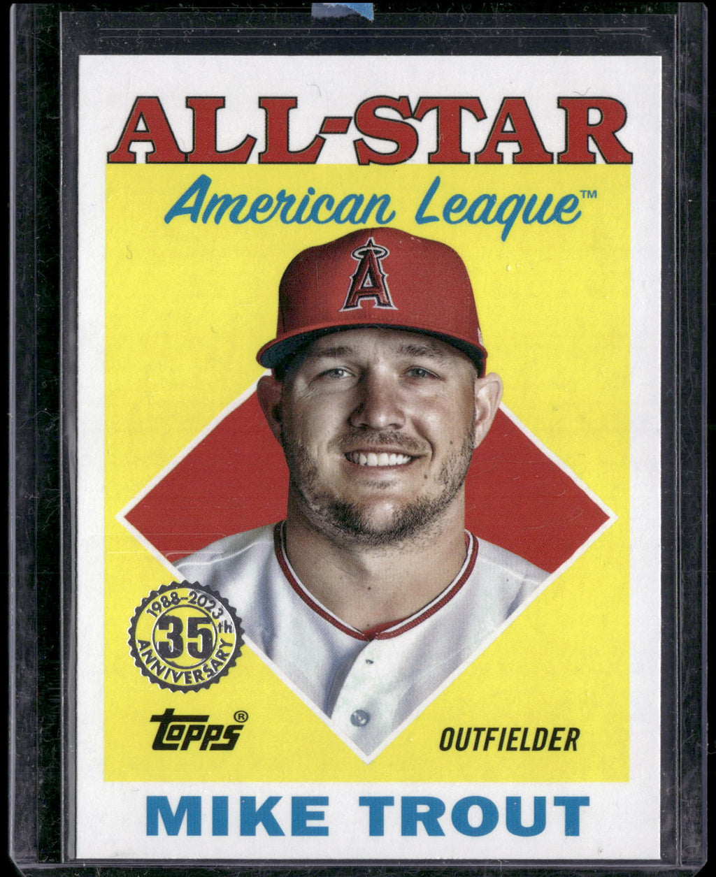 2023 Topps #88AS-2 Mike Trout 1988 Topps Baseball 35th Anniversary All-Stars
