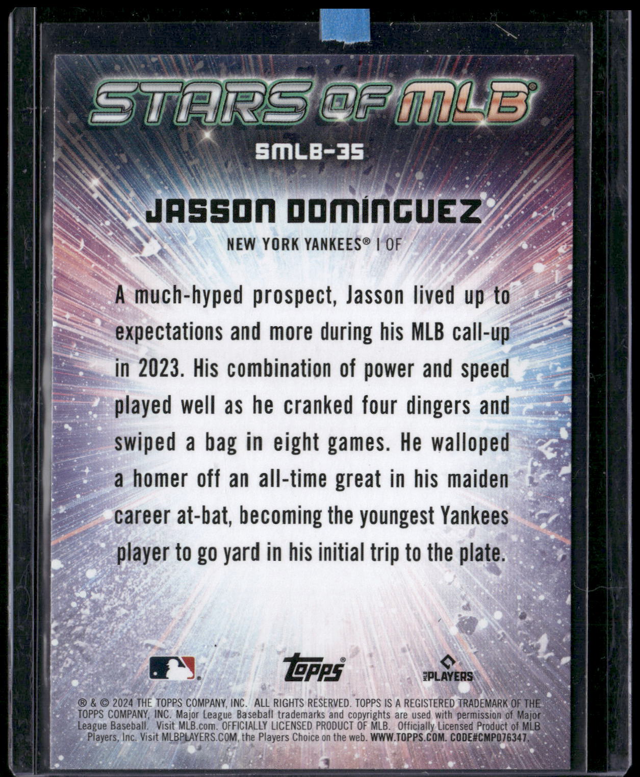 2024 Topps #SMLB-35 Jasson Domínguez Stars of MLB