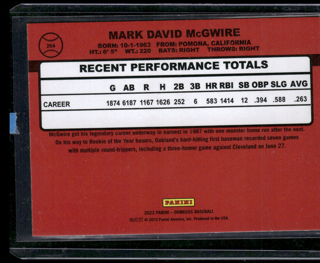 2023 Donruss #264b Mark McGwire