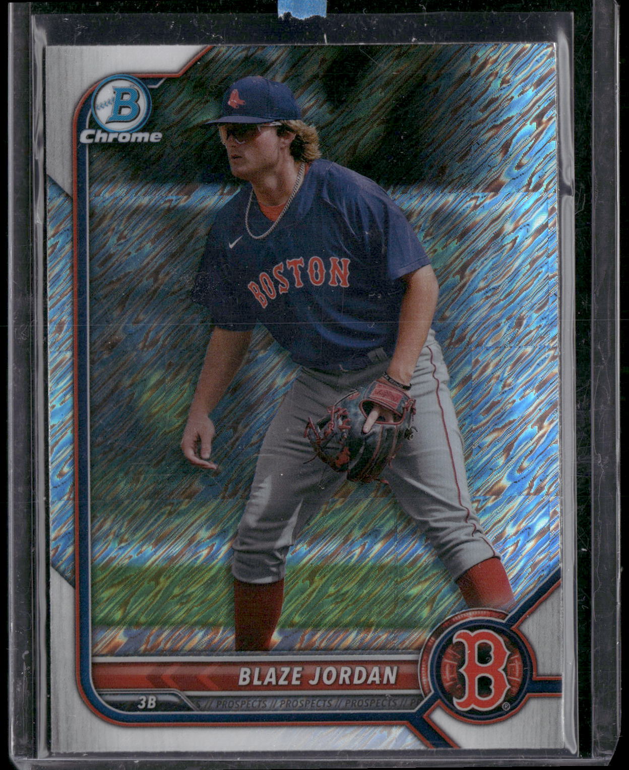 2022 Bowman Chrome #BCP-243 Blaze Jordan Prospects Shimmer Refractor