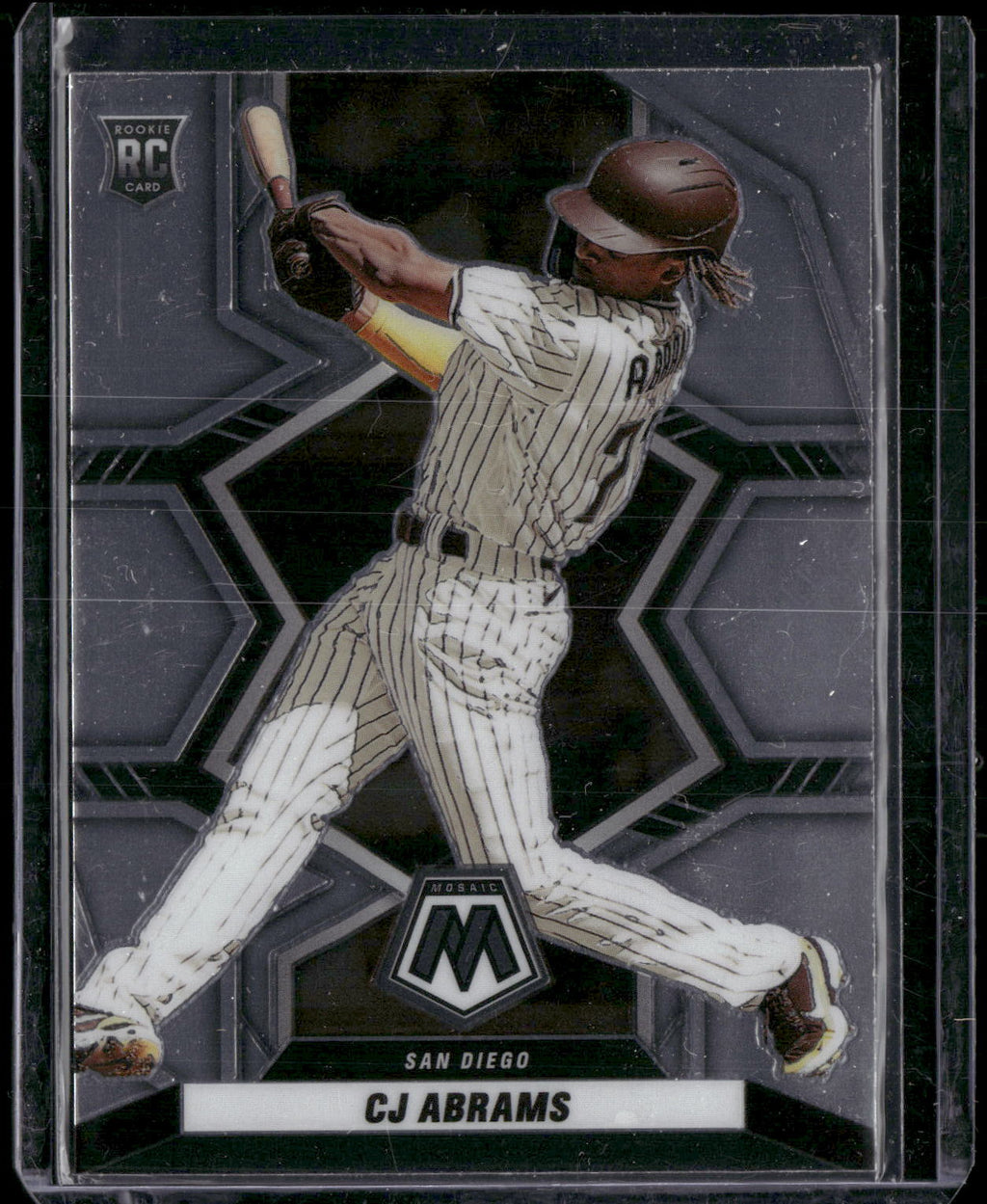 2022 Panini Mosaic #268 CJ Abrams Silver Prizm