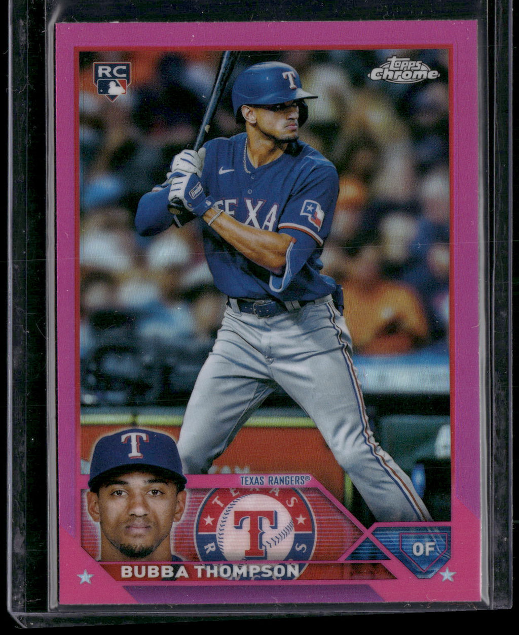 2023 Topps Chrome #58 Bubba Thompson Pink Refractors