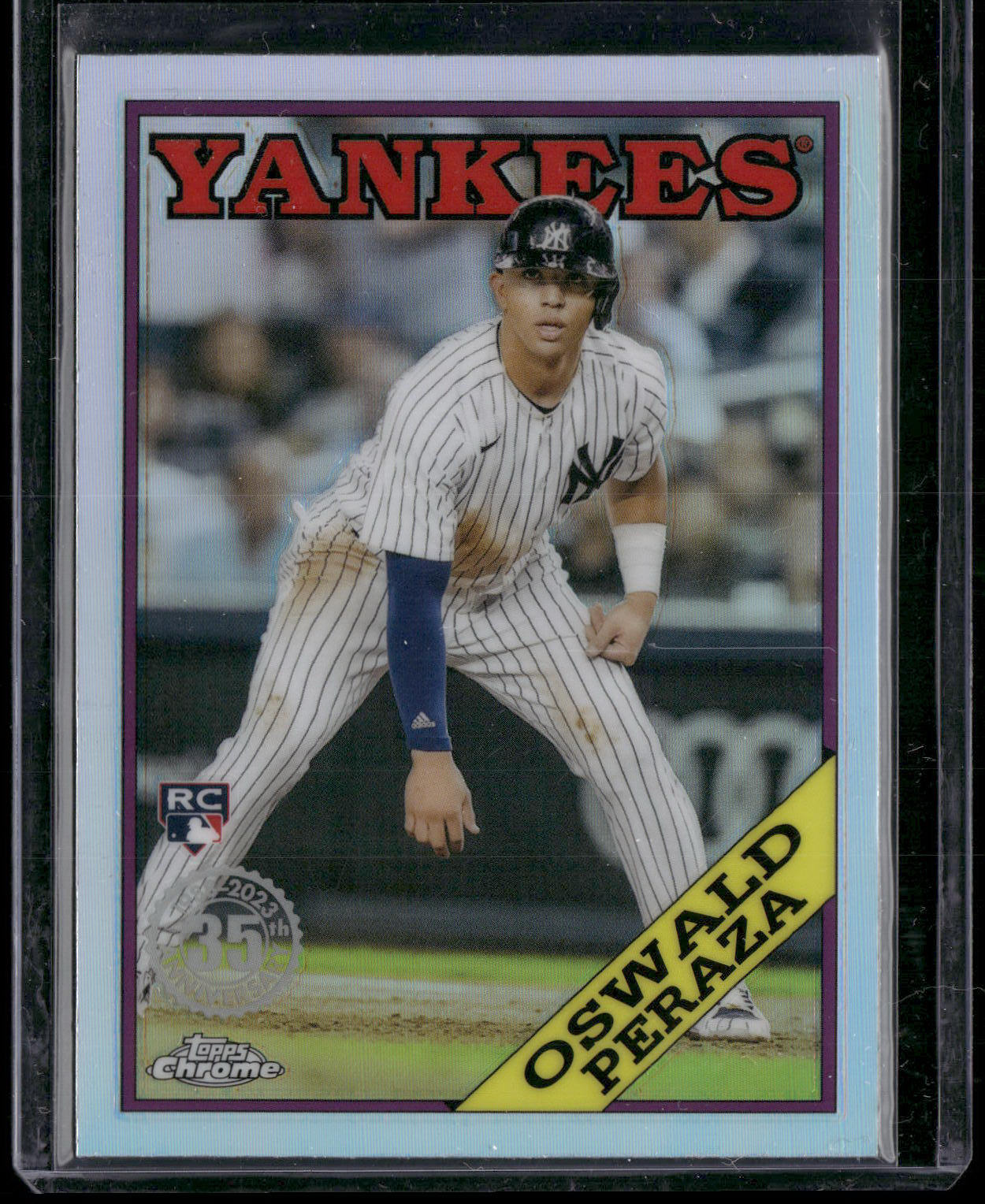 2023 Topps Chrome #88BC-16 Oswald Peraza 1988 Topps Baseball 35th Anniversary