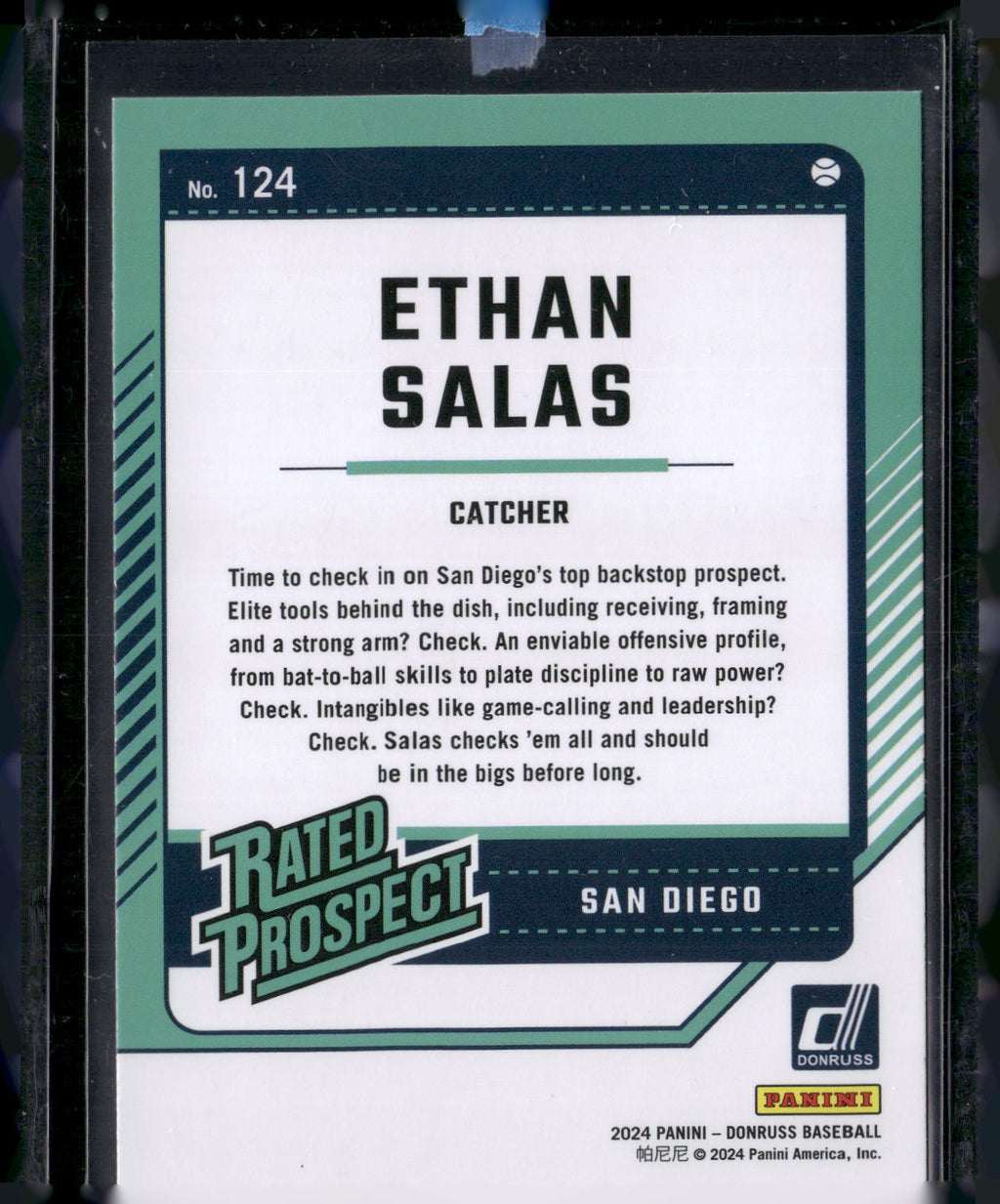 2024 Donruss #124 Ethan Salas