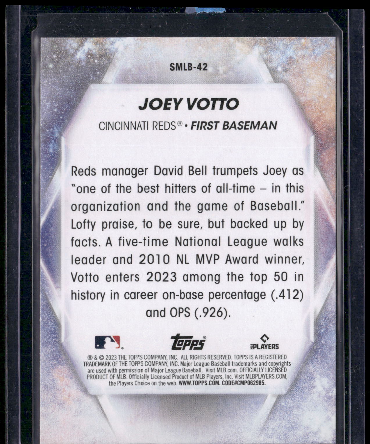 2023 Topps #SMLB-42 Joey Votto Stars of MLB