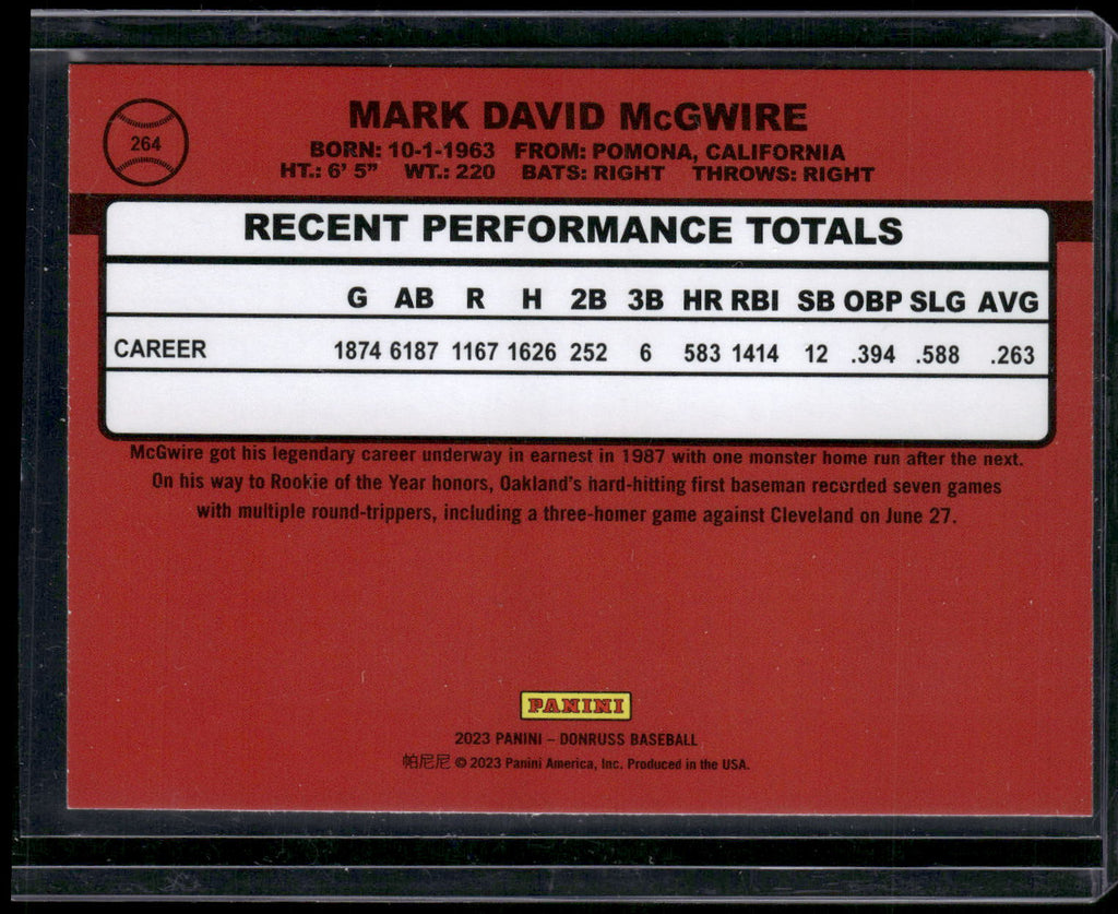 2023 Donruss #264b Mark McGwire