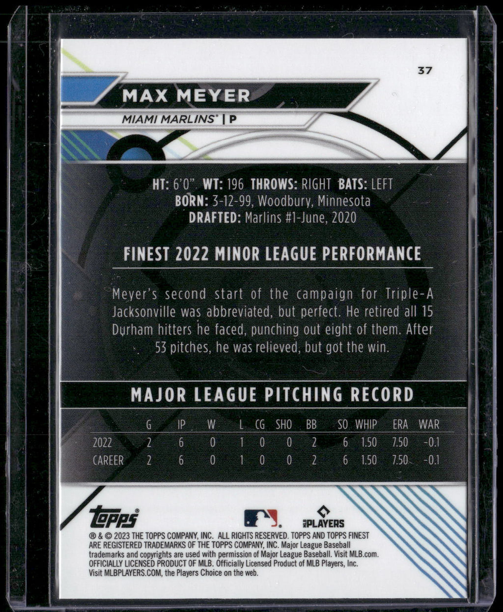 2023 Finest #37 Max Meyer