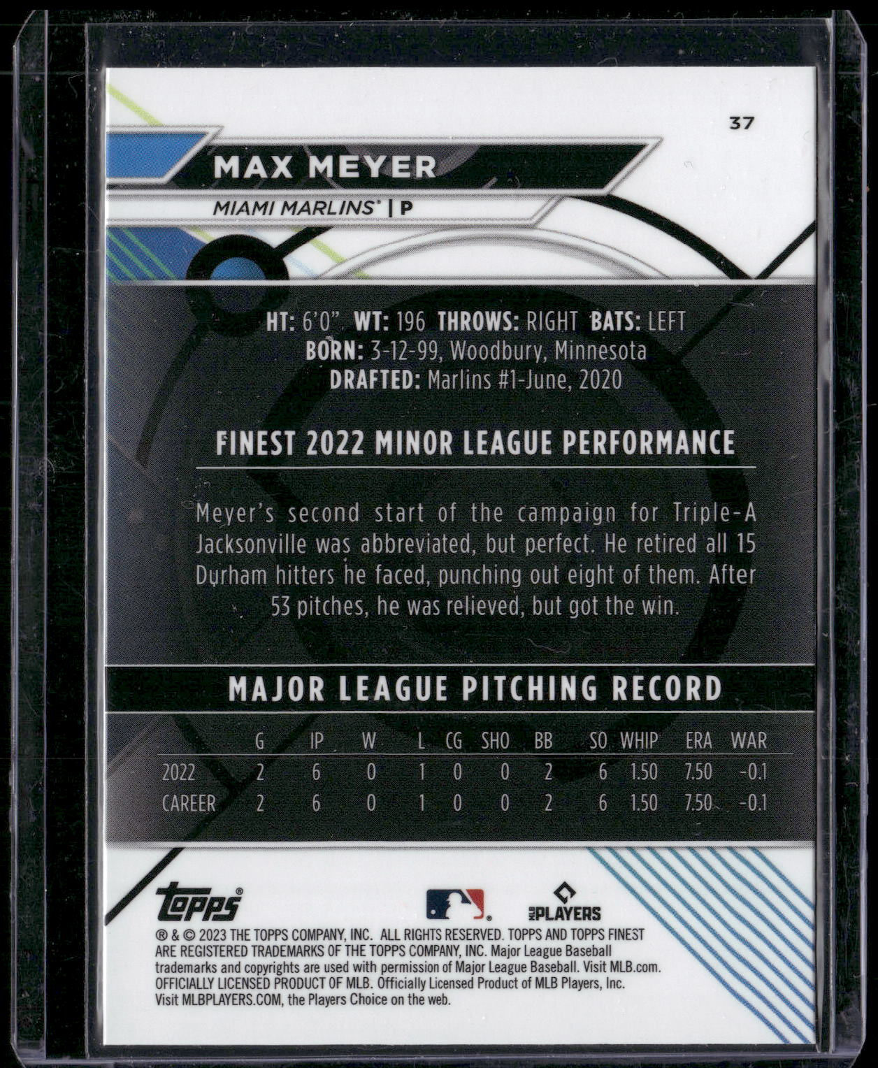2023 Finest #37 Max Meyer