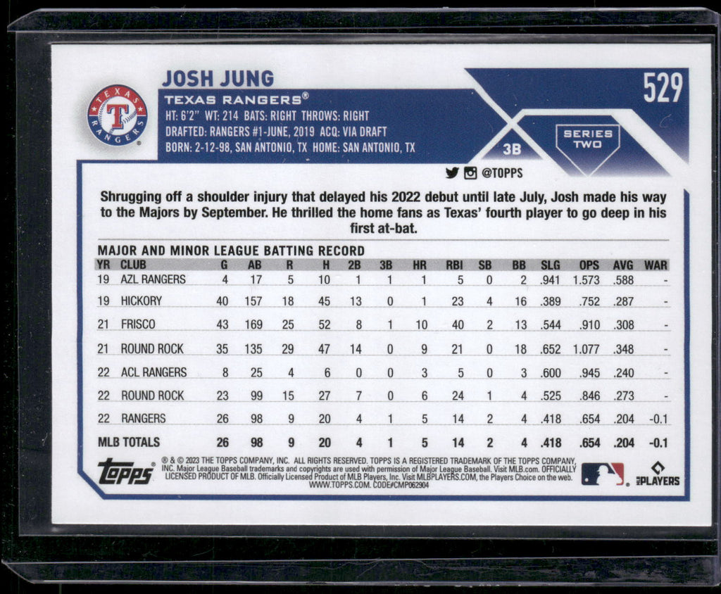 2023 Topps #529 Josh Jung