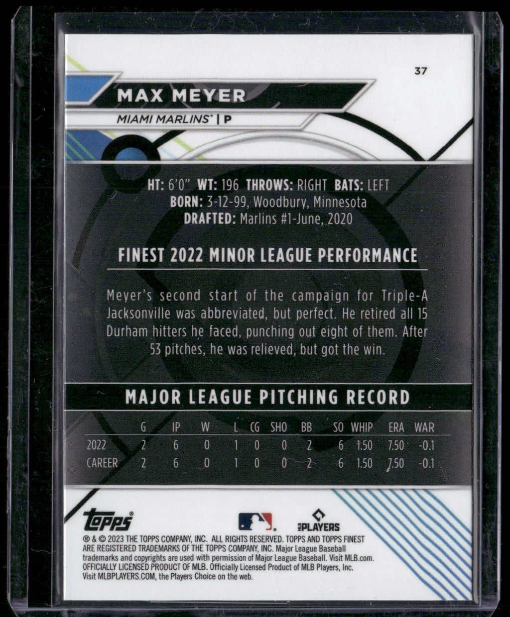 2023 Finest #37 Max Meyer
