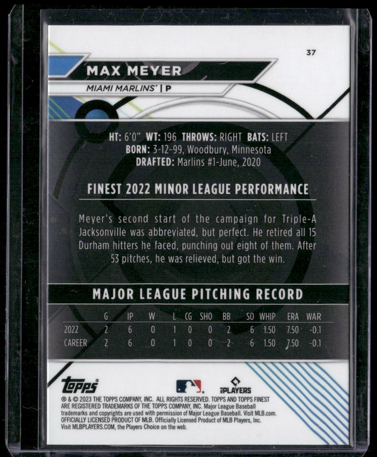 2023 Finest #37 Max Meyer