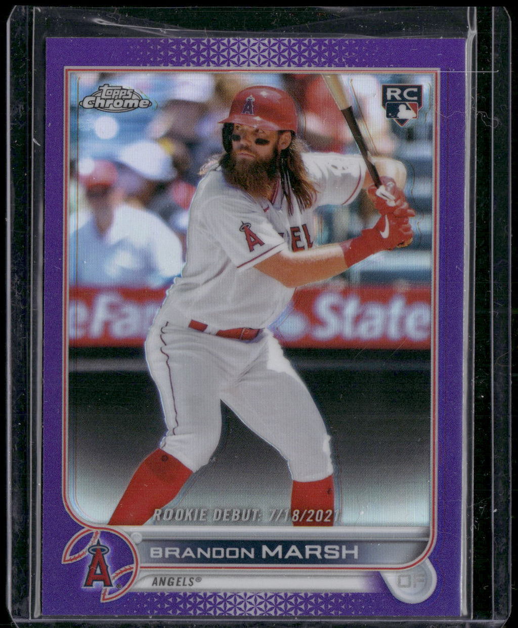 2022 Topps Chrome Update #USC188 Brandon Marsh Purple Refractor