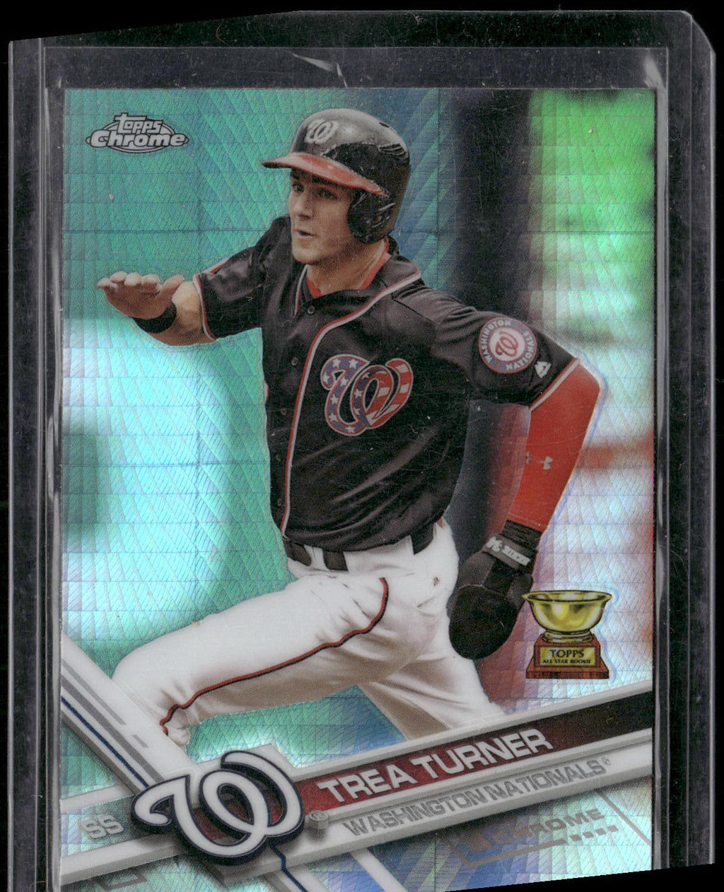 2017 Topps Chrome #194 Trea Turner Refractor