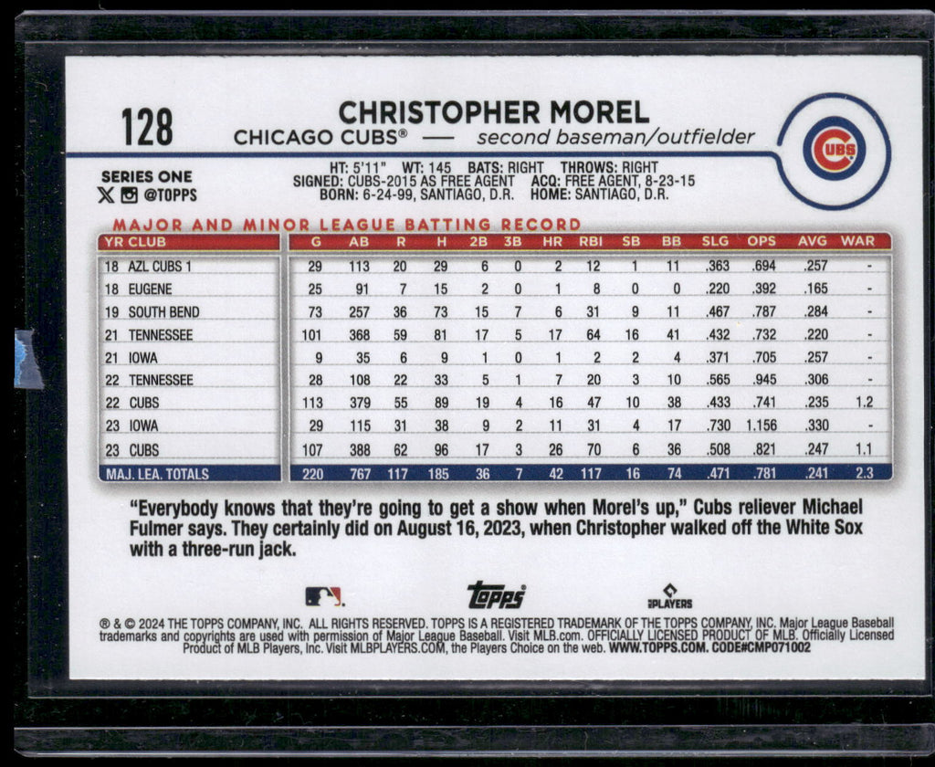 2024 Topps #128 Christopher Morel