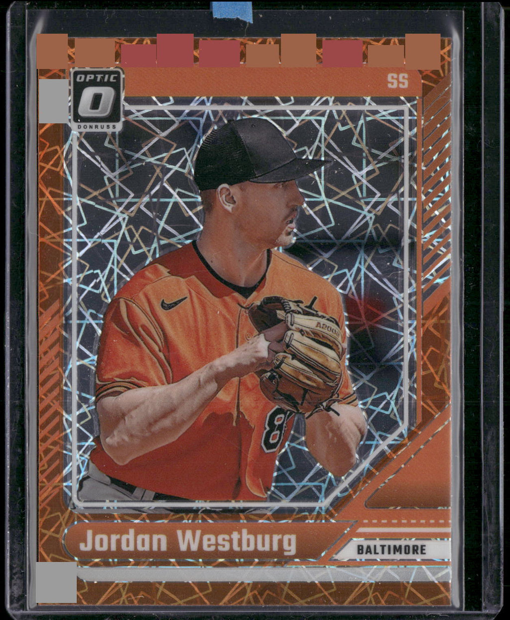 2024 Donruss #57 Jordan Westburg Optic Orange Velocity Prizms