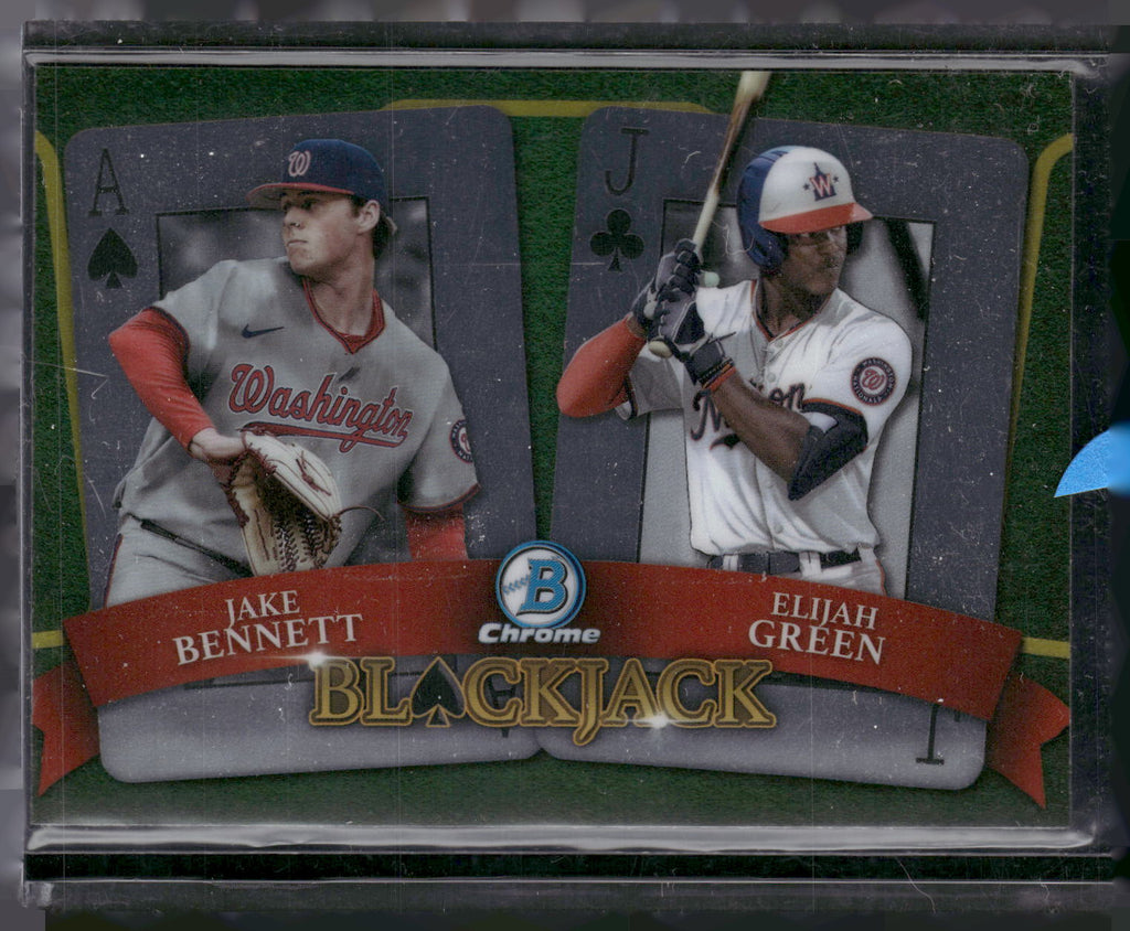 2022 Bowman Draft #BJ-5 Elijah Green / Jake Bennett Blackjack