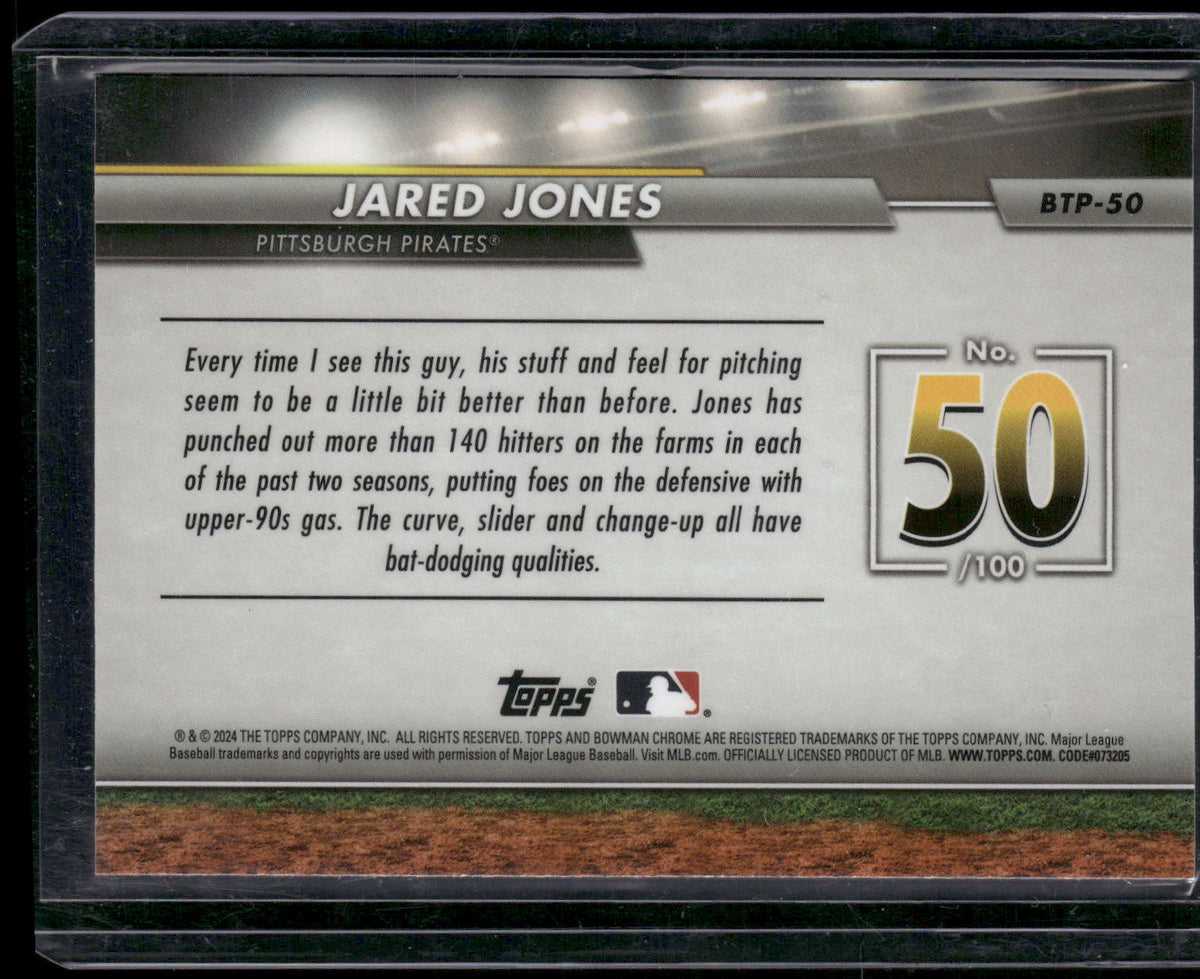 2024 Bowman #BTP-50 Jared Jones Bowman Scouts' Top 100