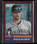 2025 Topps Heritage #175 Brenton Doyle Chrome Pink Sparkle Refractor