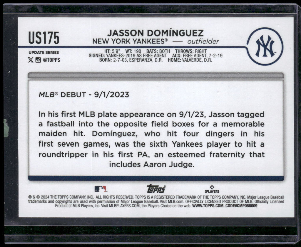 2024 Topps Update #US175 Jasson Domínguez