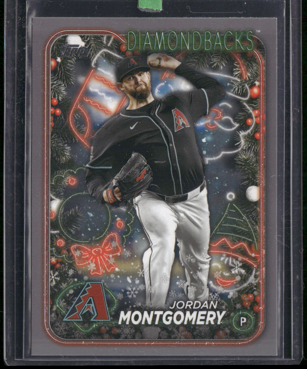 2024 Topps Holiday #H152 Jordan Montgomery Holiday Tree