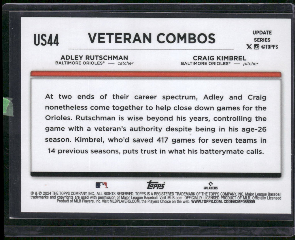 2024 Topps Update #US44 Battery Power: Orioles Toast Another Dub