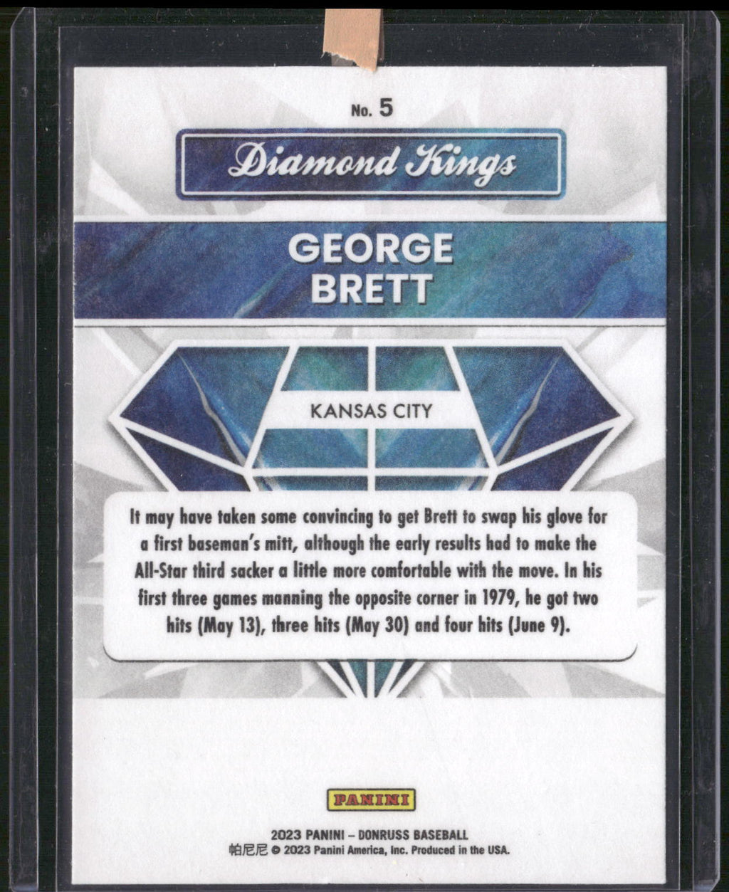 2023 Donruss #5 George Brett Independence Day