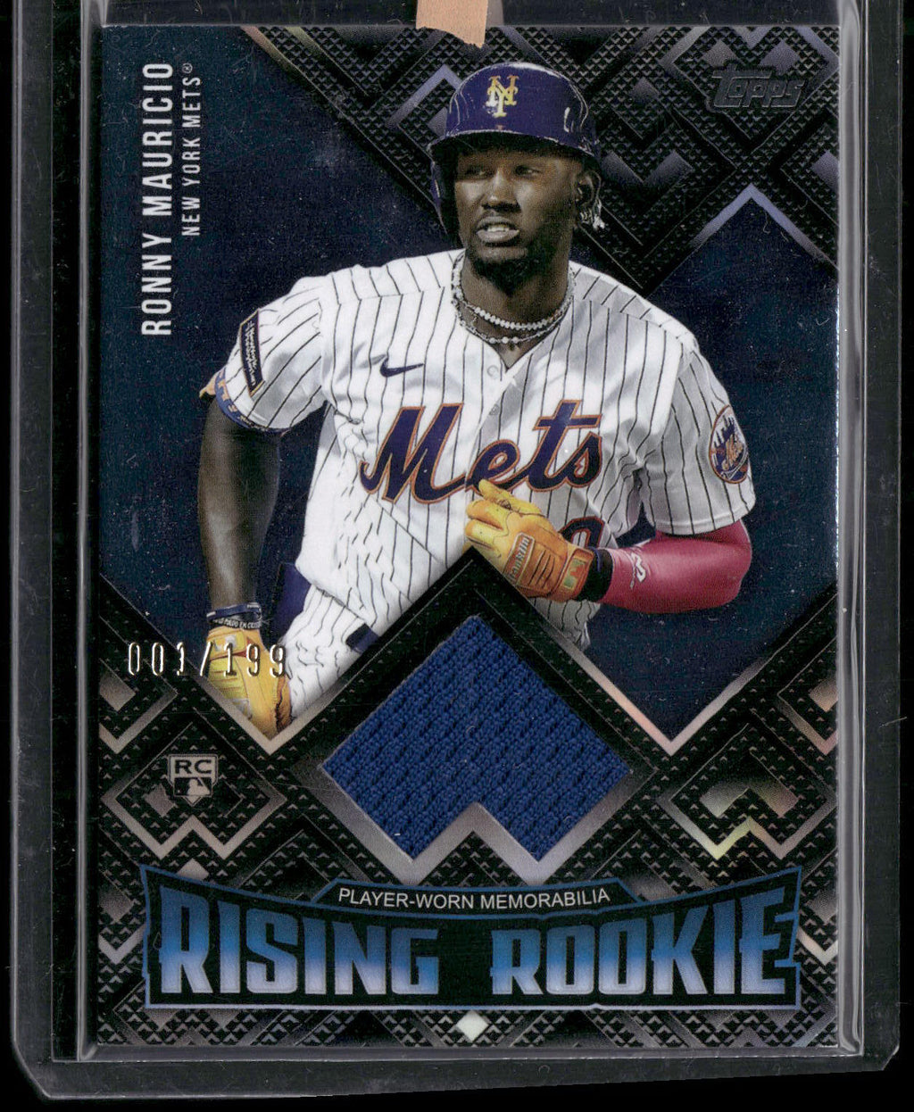 2024 Topps Update #RRR-RM Ronny Mauricio Rising Rookies Relics SN 1 of 199