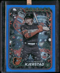 2024 Topps Holiday #H171 Heston Kjerstad Blue Metallic Glitter