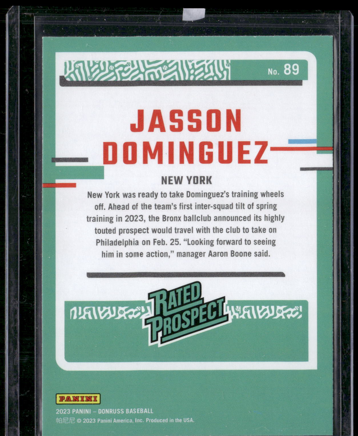 2023 Donruss #89 Jasson Dominguez